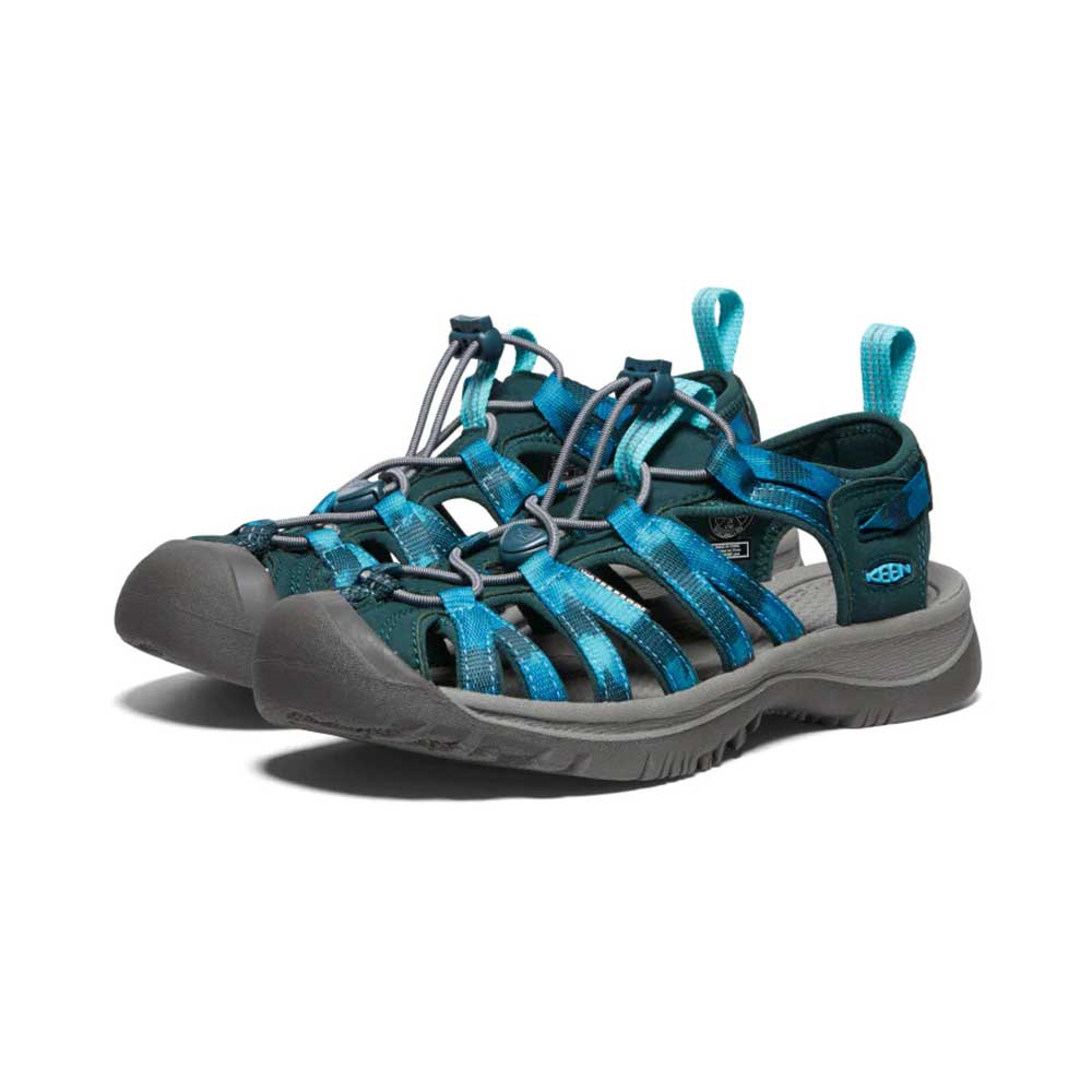 KEEN, Sandalo Whisper da donna - Muschio marino/Tie Dye - Regolare (B)