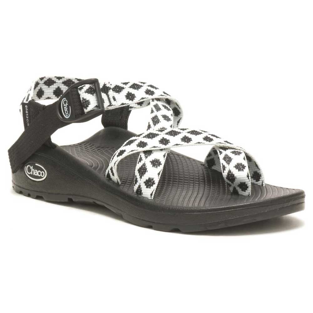 Chaco, Sandalo Z Cloud 2 Donna - Trapuntato Nero/Bianco - Regolare (B)