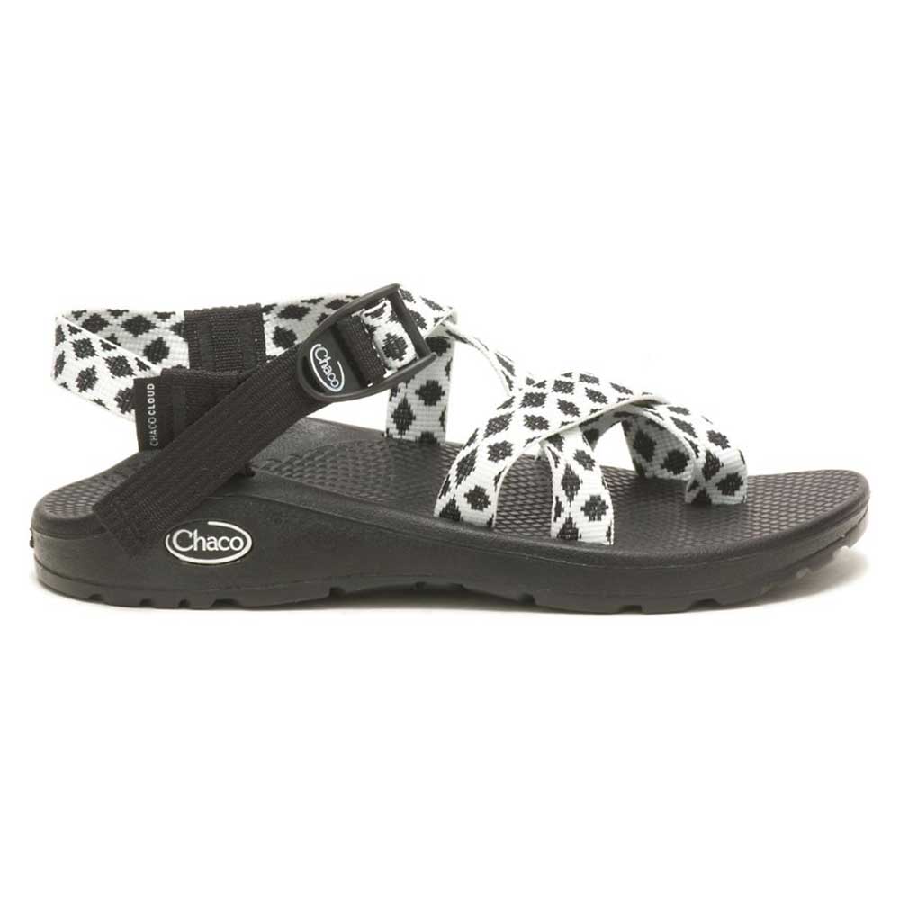 Chaco, Sandalo Z Cloud 2 Donna - Trapuntato Nero/Bianco - Regolare (B)