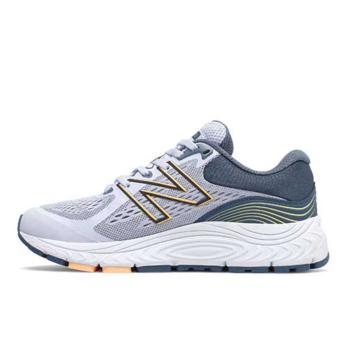 Nuovo equilibrio, Scarpa da corsa 840v5 da donna - Silent Grey/Light Mango - Wide (D)