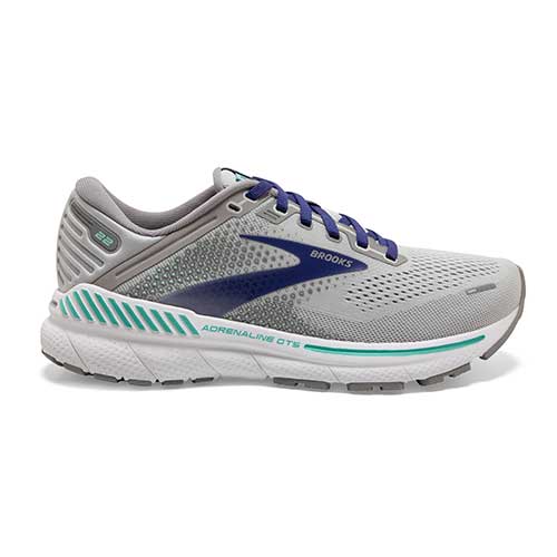 Brooks, Scarpa da corsa Adrenaline GTS 22 da donna - Lega/Blu/Verde - Ampia (D)