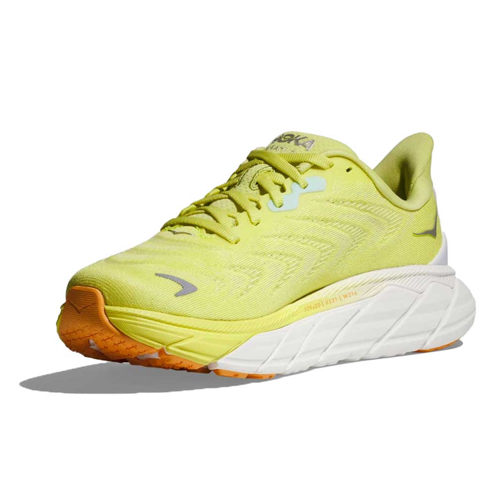 HOKA, Scarpa da corsa Arahi 6 Donna - Citrus Glow/Bianco - Regolare (B)