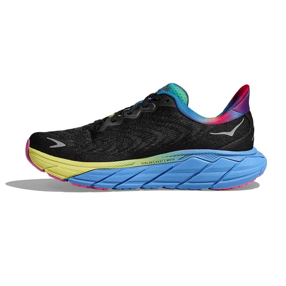 HOKA, Scarpa da corsa Arahi 6 Donna - Nero/Argento - Regolare (B)