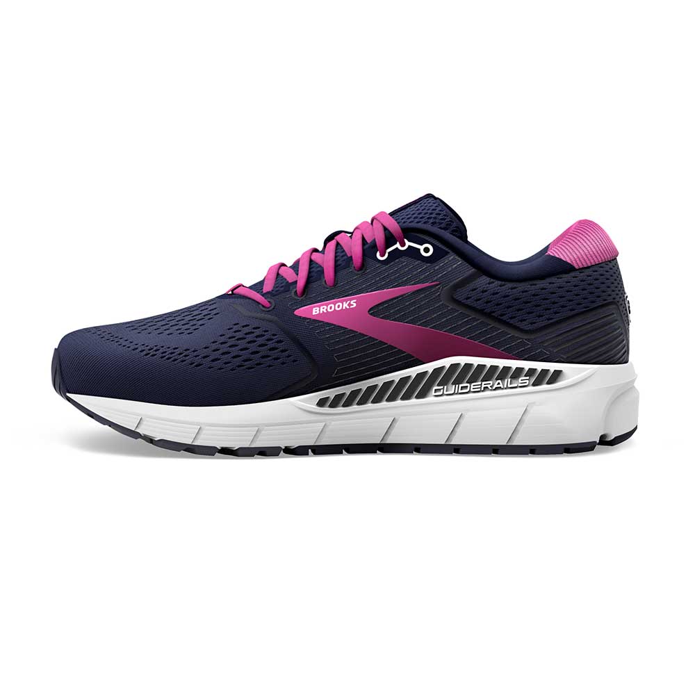 Brooks, Scarpa da corsa Ariel 20 da donna - Peacoat/Vivid Viola/Bianco - Ampia (D)