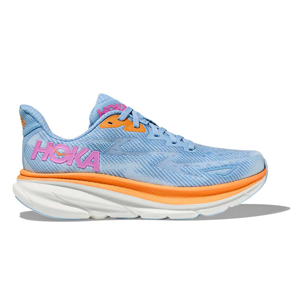 HOKA, Scarpa da corsa Clifton 9 da donna - Blu avio/acqua ghiacciata - Regolare (B)