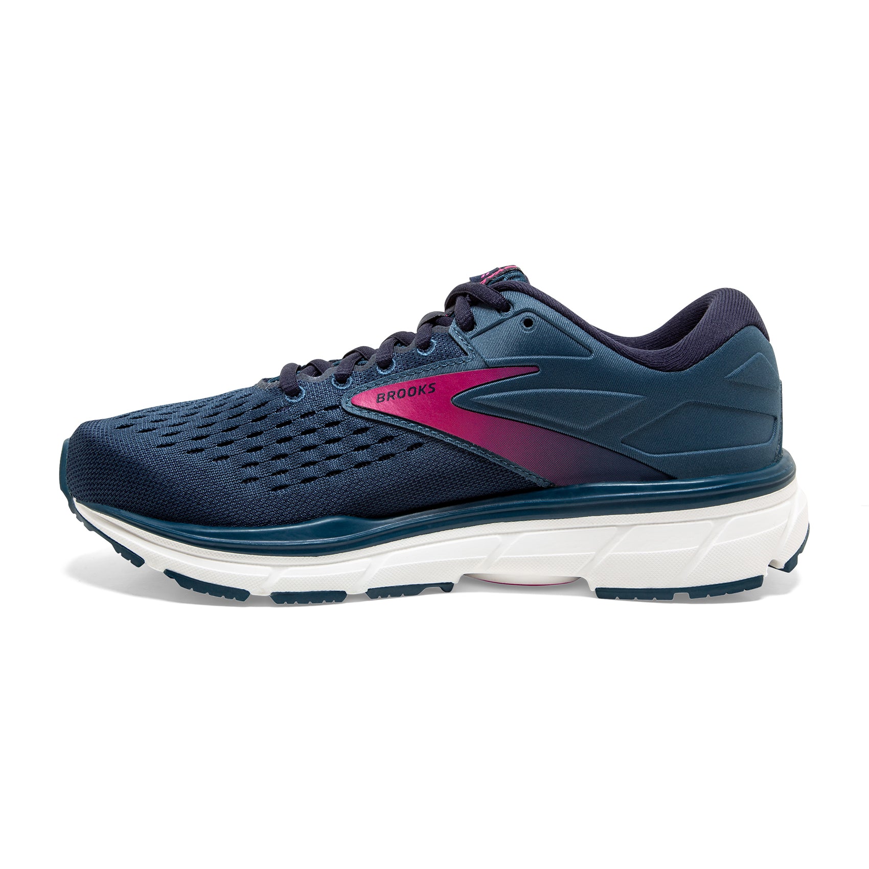 Brooks, Scarpa da corsa Dyad 11 da donna - Blu/Navy/Beetroot - Regolare (B)