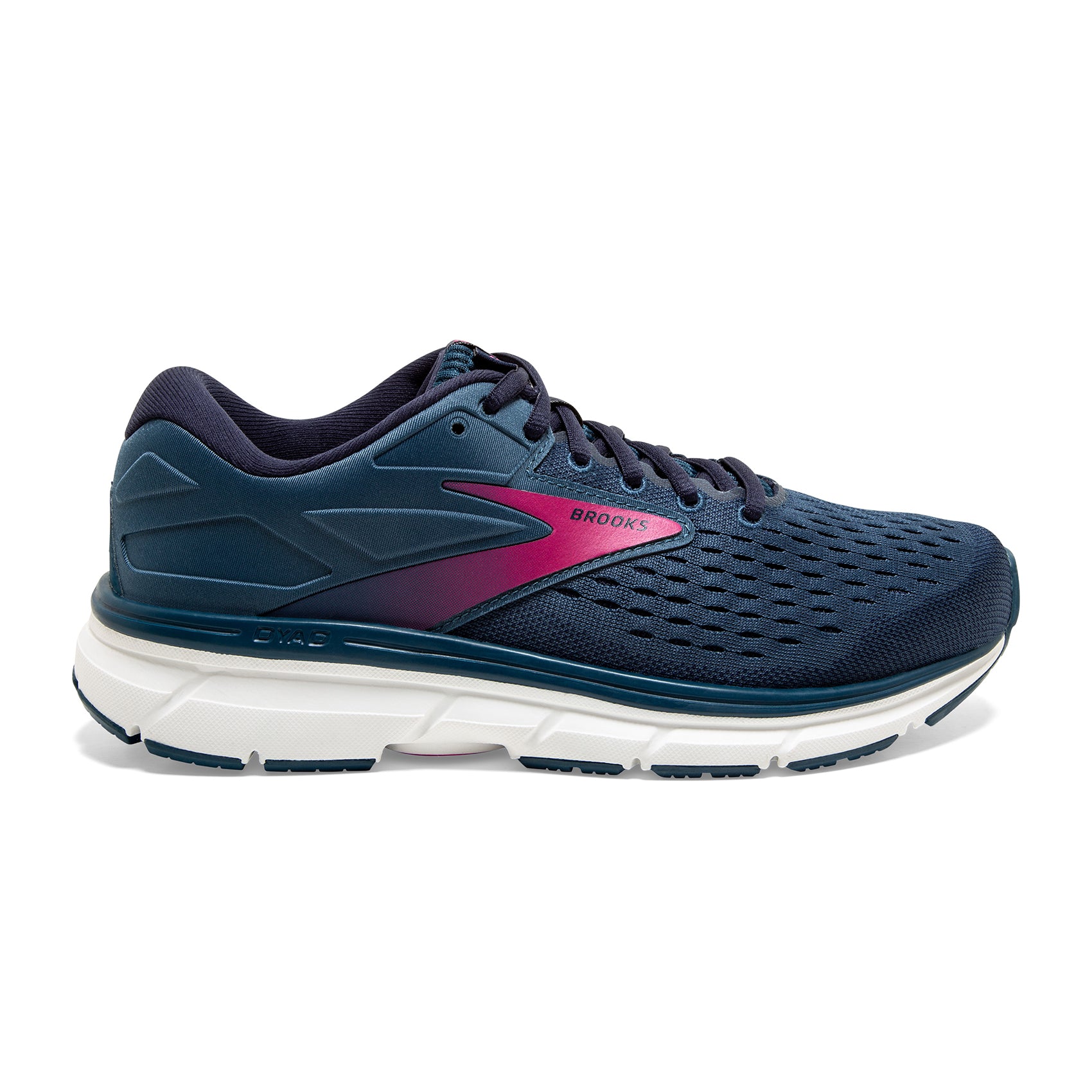 Brooks, Scarpa da corsa Dyad 11 da donna - Blu/Navy/Beetroot - Regolare (B)