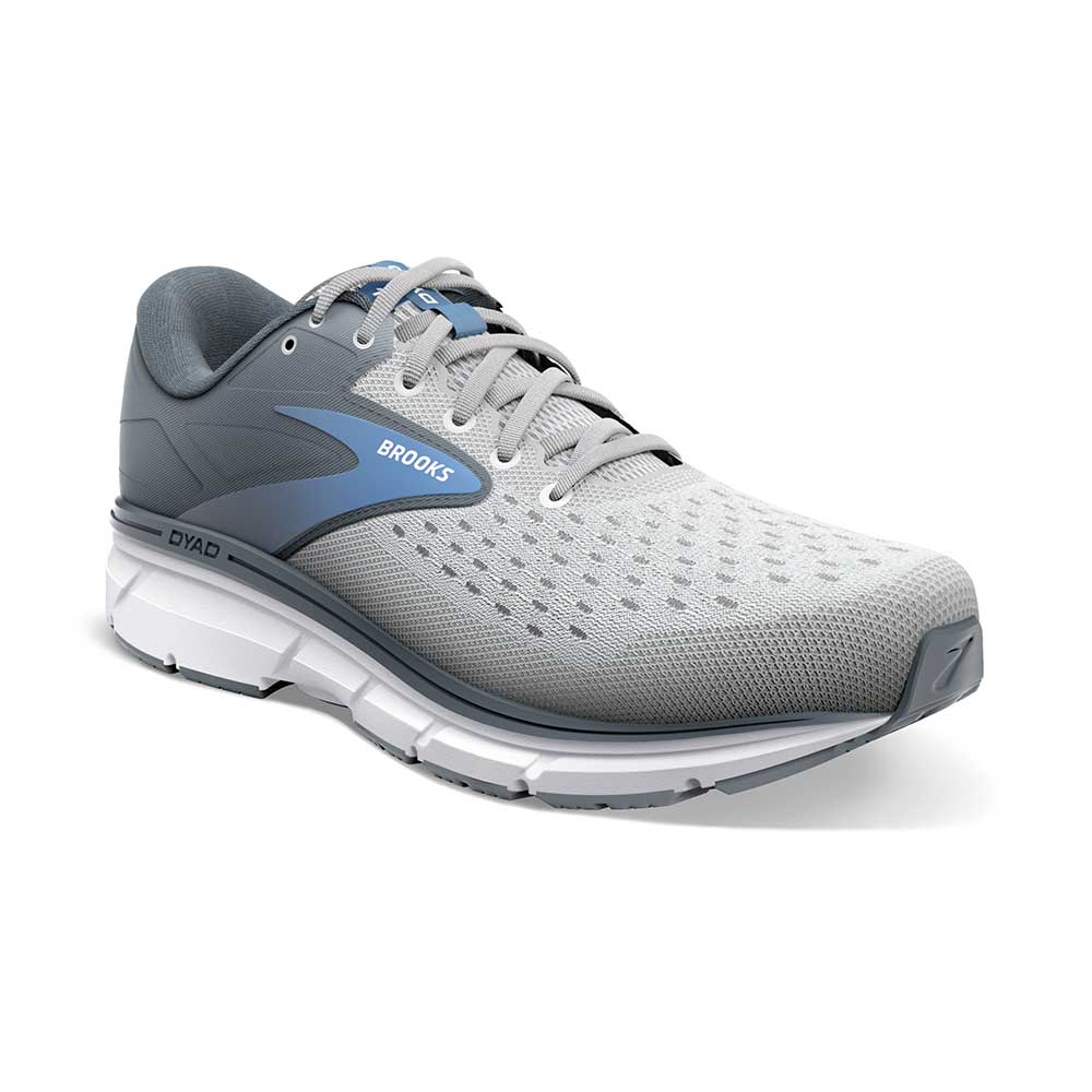 Brooks, Scarpa da corsa Dyad 11 da donna - Grigio/Bianco/Blu - Regolare (B)