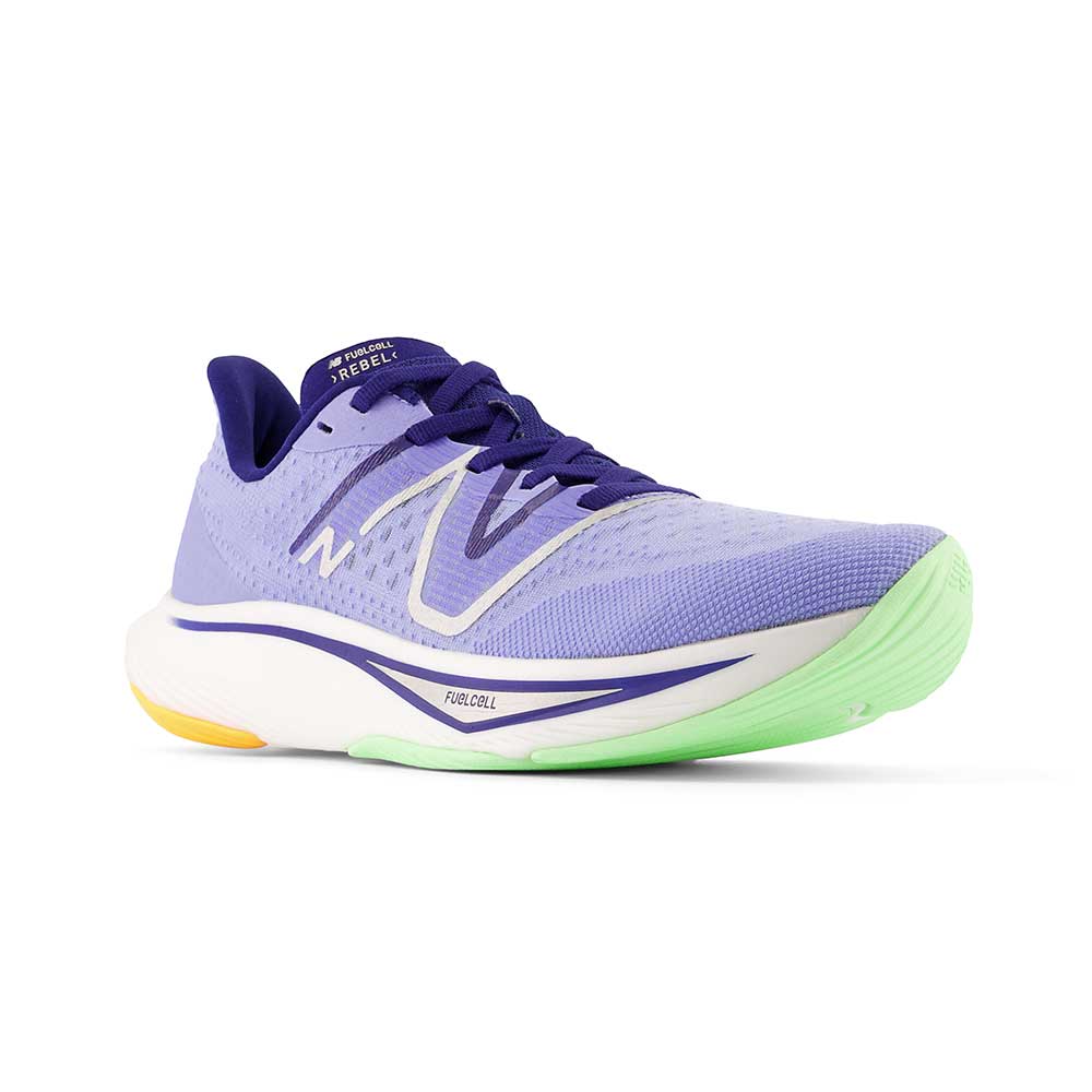 Nuovo equilibrio, Scarpa da corsa FuelCell Rebel v3 Donna - Viola vibrante/Blu Vittoria - Regolare (B)