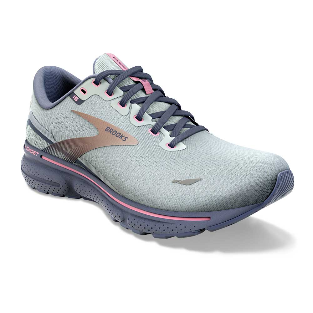 Brooks, Scarpa da corsa Ghost 15 Donna - Blu Spa/Neo Rosa/Rame - Regolare (B)