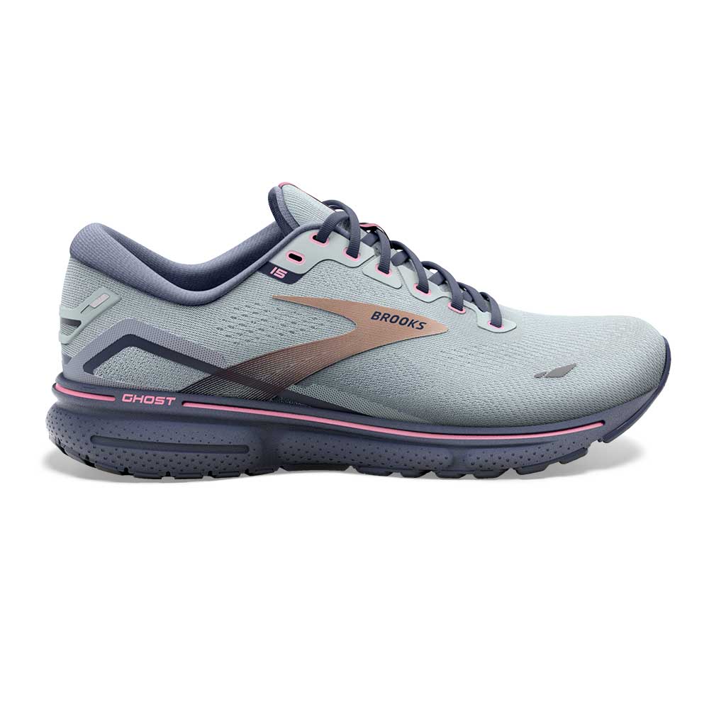 Brooks, Scarpa da corsa Ghost 15 Donna - Blu Spa/Neo Rosa/Rame - Regolare (B)