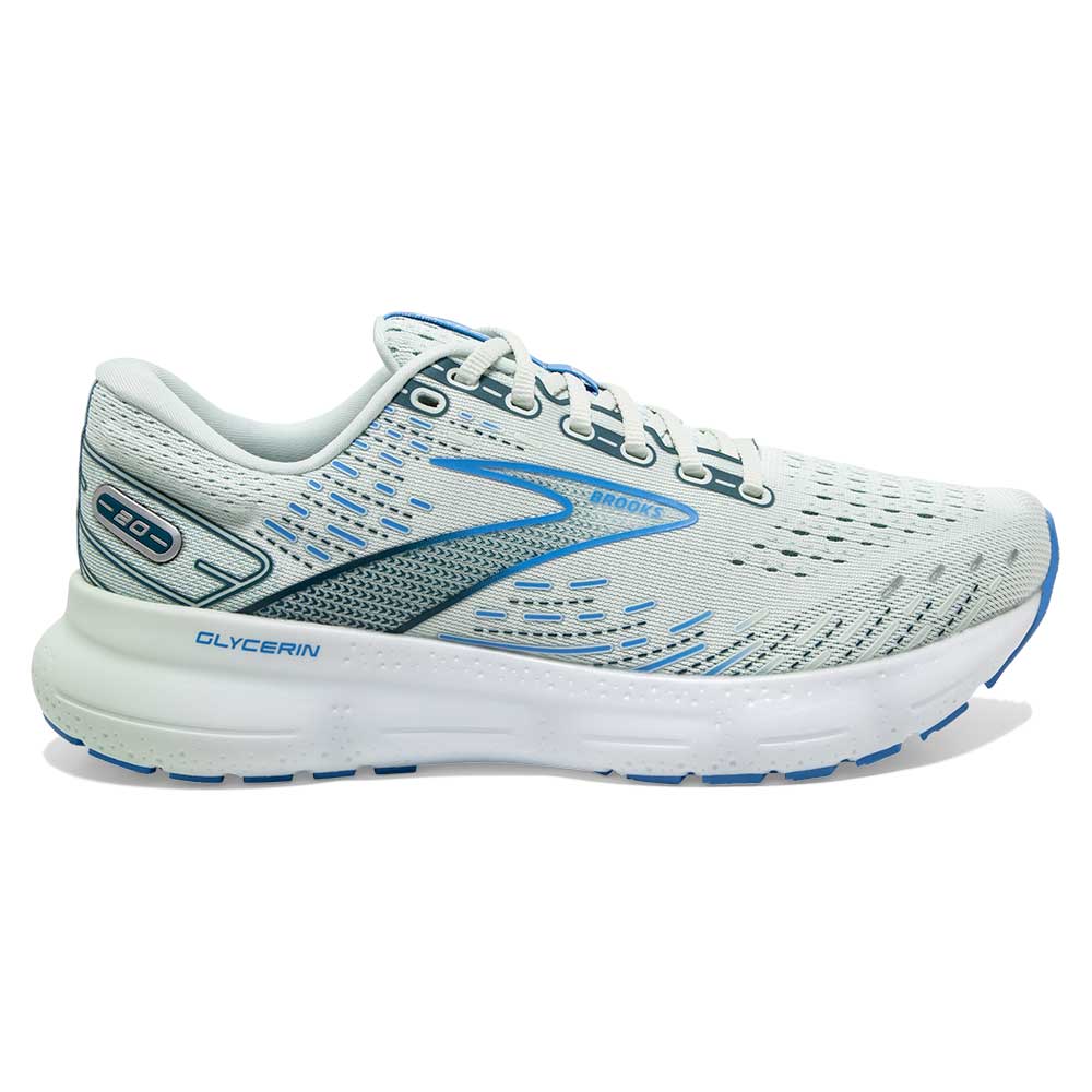 Brooks, Scarpa da corsa Glycerin 20 Donna - Blu Vetro/Marina/Blu Legion - Regolare (B)