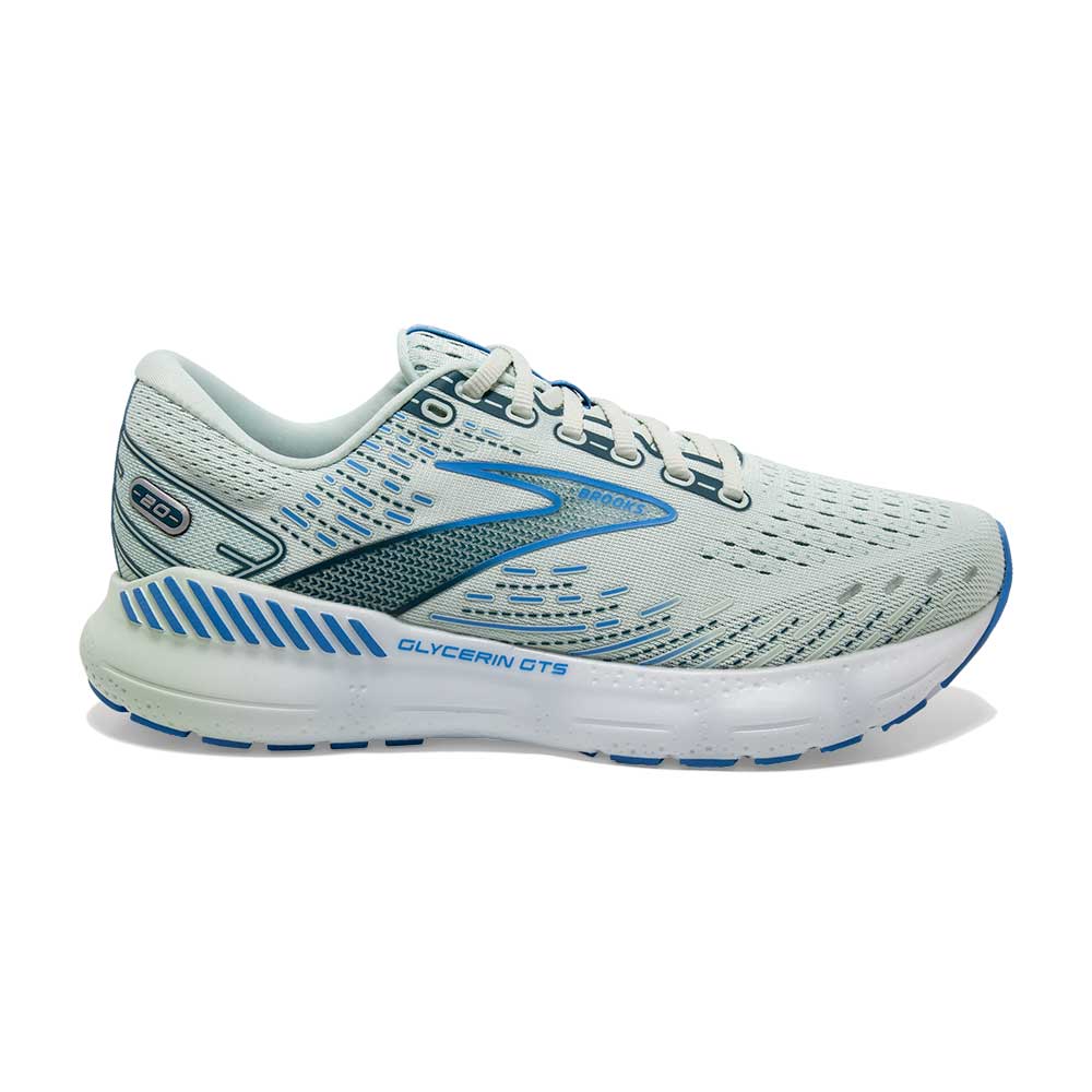 Brooks, Scarpa da corsa Glycerin GTS 20 Donna - Blu Vetro/Marina/Blu Legion - Regular (B)