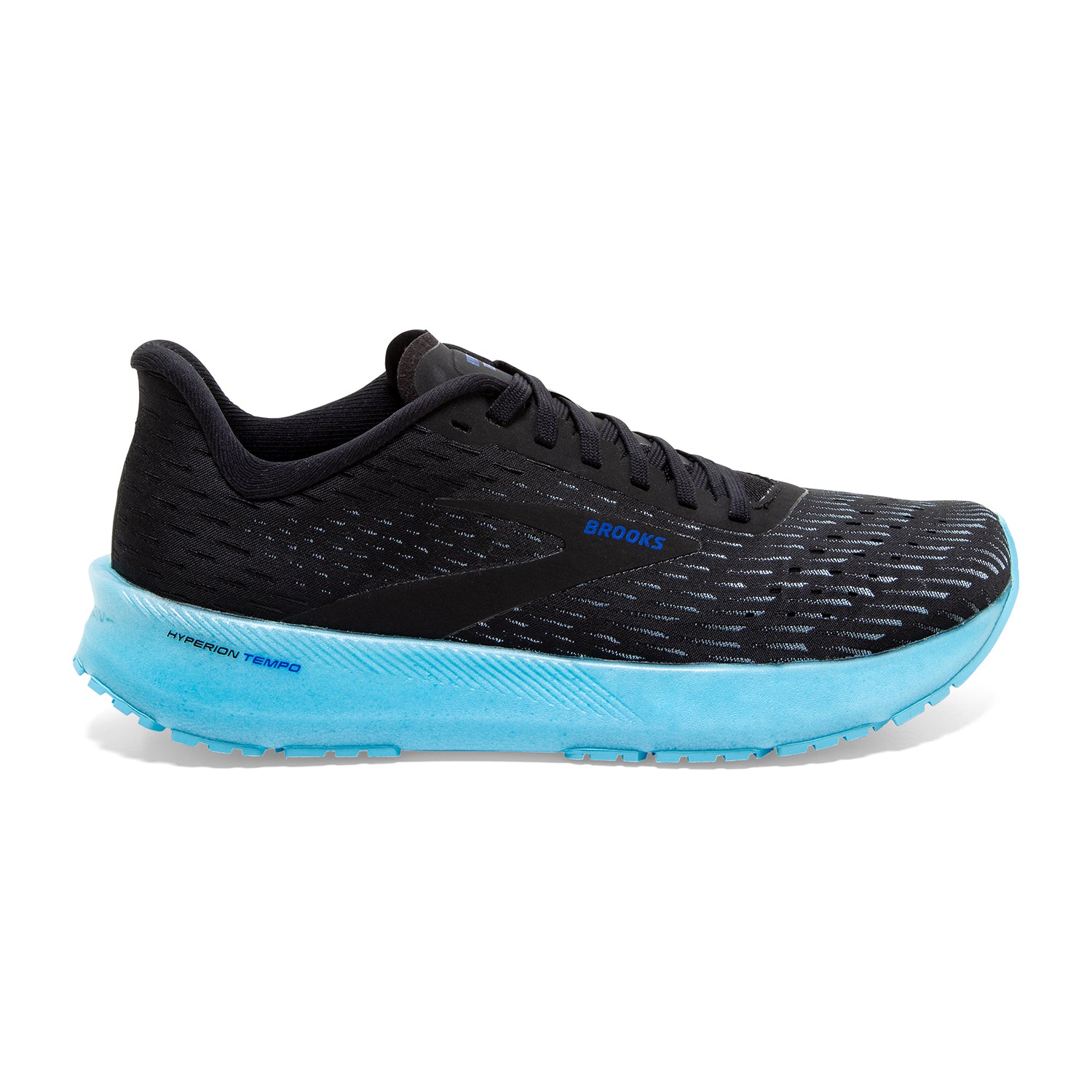 Brooks, Scarpa da corsa Hyperion Tempo Donna - Nero/Acqua ghiacciata/Blu - Regolare (B)