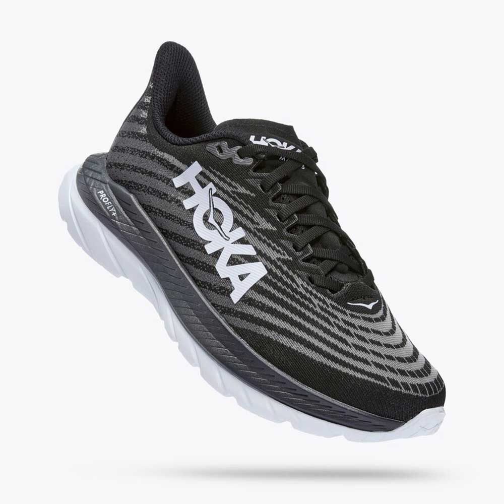 HOKA, Scarpa da corsa Mach 5 da donna - Nero/Castello - Regolare (B)