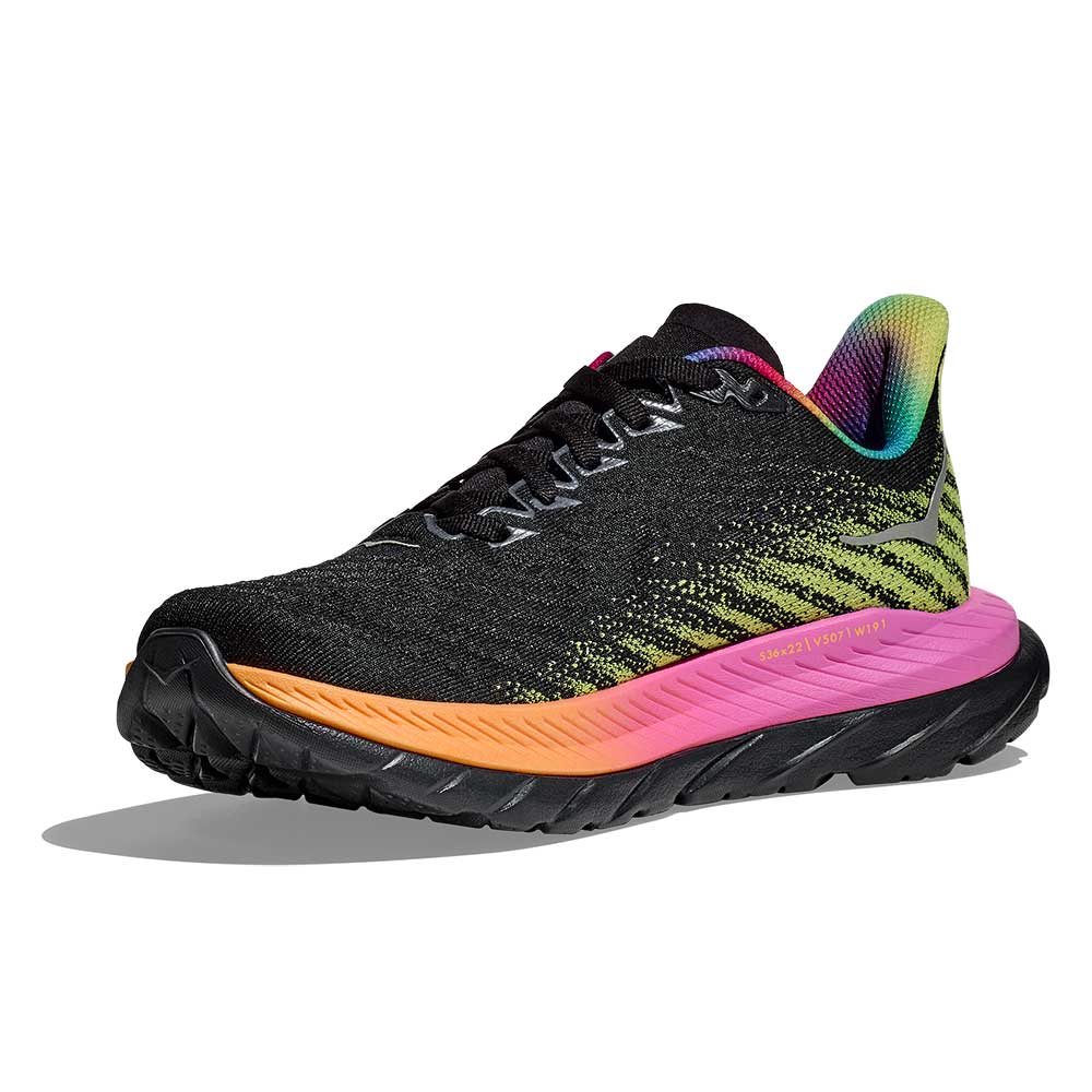 HOKA, Scarpa da corsa Mach 5 da donna - Nero/Multi - Regolare (B)