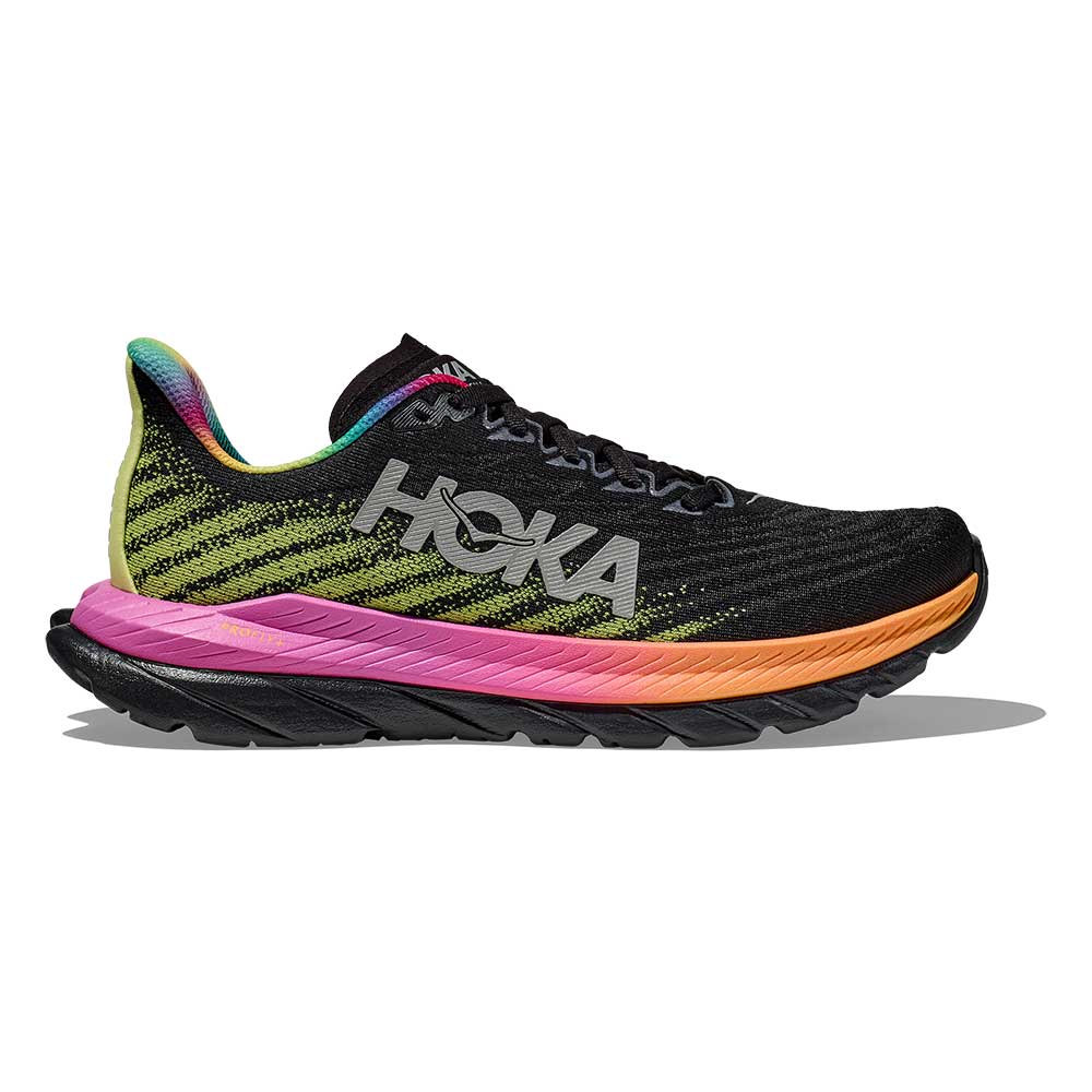 HOKA, Scarpa da corsa Mach 5 da donna - Nero/Multi - Regolare (B)