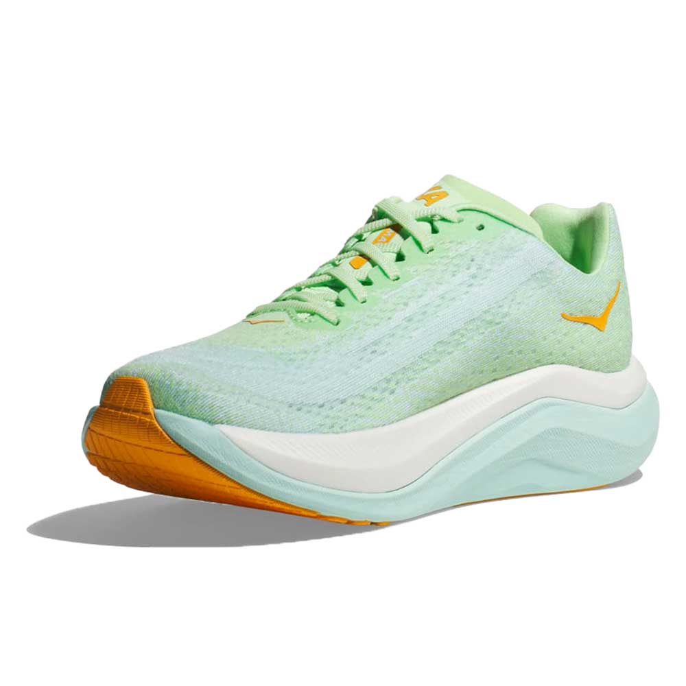 HOKA, Scarpa da corsa Mach X da donna - Lime Glow/Oceano Illuminato - Regolare (B)