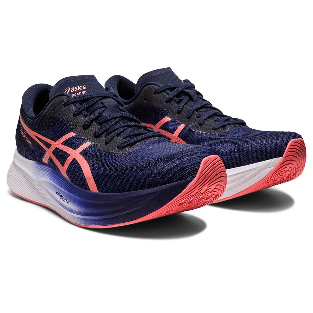 Asics, Scarpa da corsa Magic Speed 2 da donna - Blu indaco/Papaya - Regolare (B)