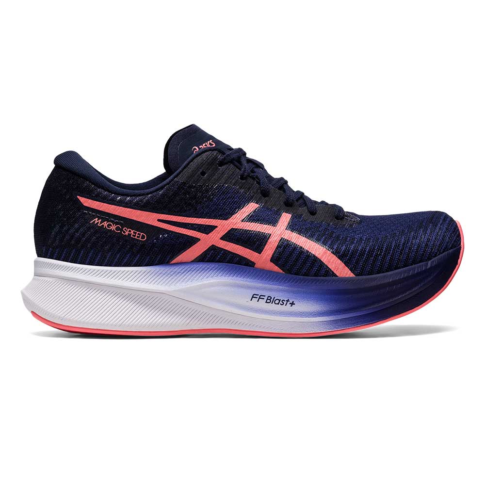 Asics, Scarpa da corsa Magic Speed 2 da donna - Blu indaco/Papaya - Regolare (B)