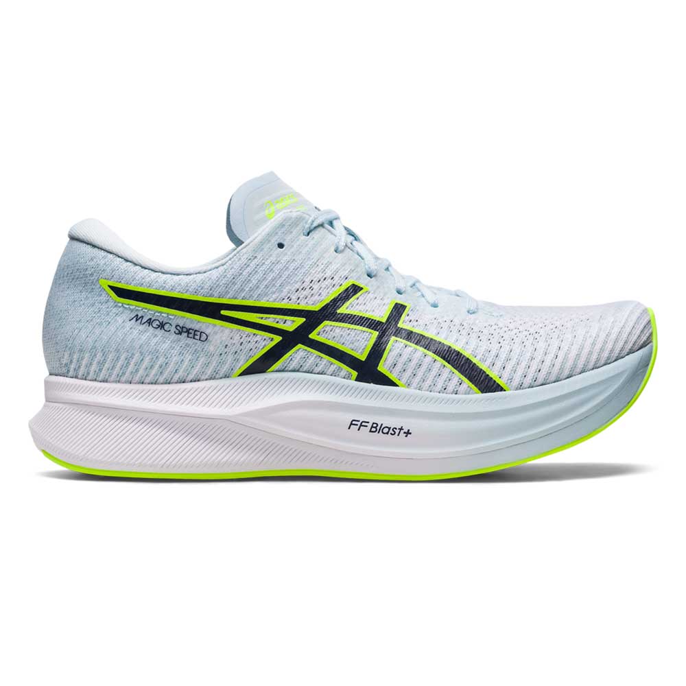 Asics, Scarpa da corsa Magic Speed 2 da donna - Giallo sicurezza/Bianco - Regolare (B)