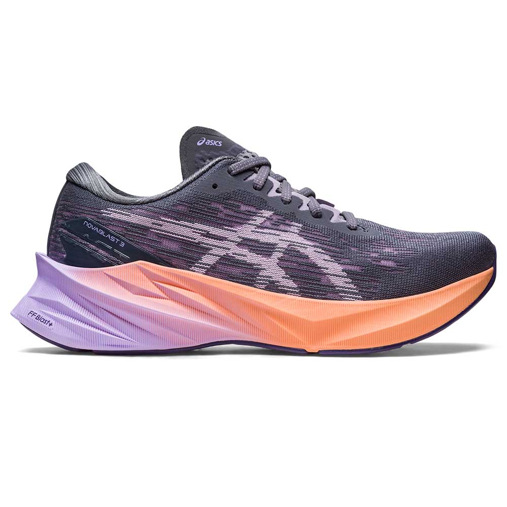 Asics, Scarpa da corsa Novablast 3 Donna - Metropolis/Dusk Violet - Regolare (B)