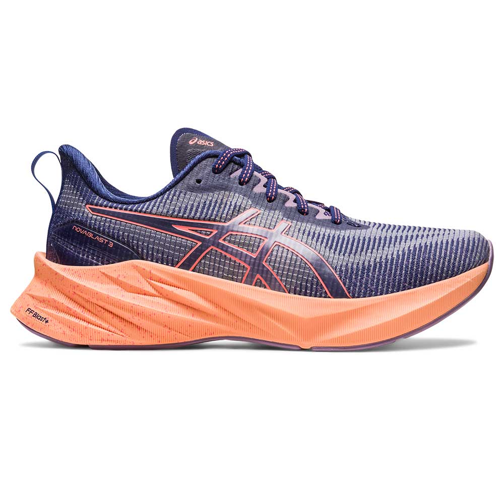 Asics, Scarpa da corsa Novablast 3 LE da donna - Blu indaco/Papaya - Regolare (B)