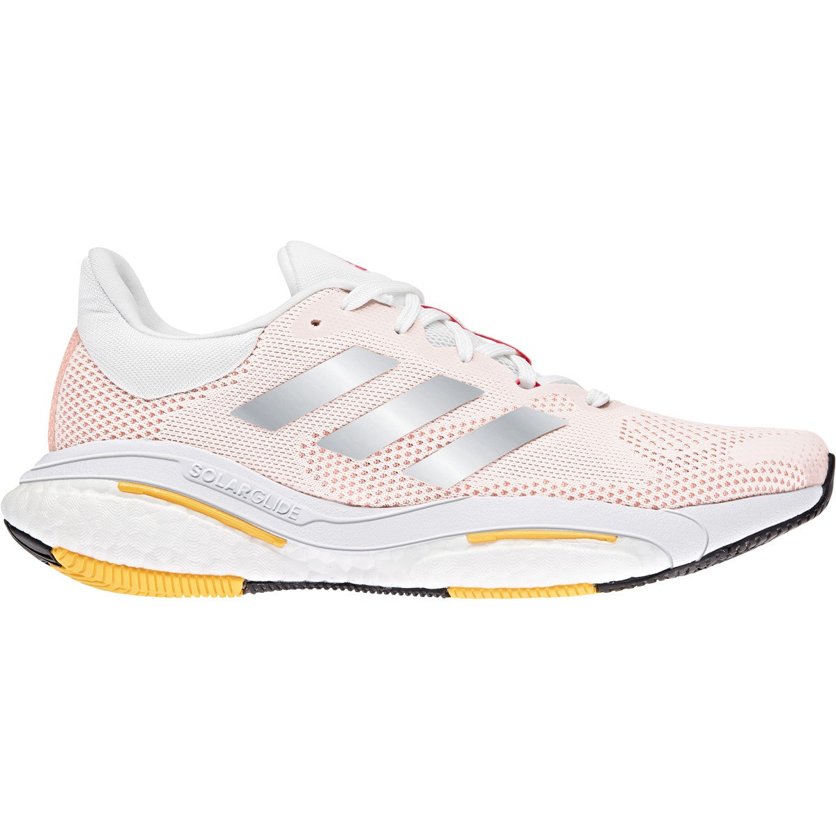 adidas, Scarpa da corsa Solar Glide 5 Donna - Core White/Silver Met/Lt Flash Orange - Regular (B)