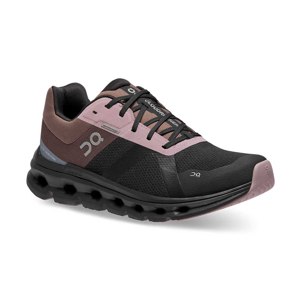 In corsa, Scarpa da corsa impermeabile Cloudrunner da donna - Nero/Grape - Regolare (B)