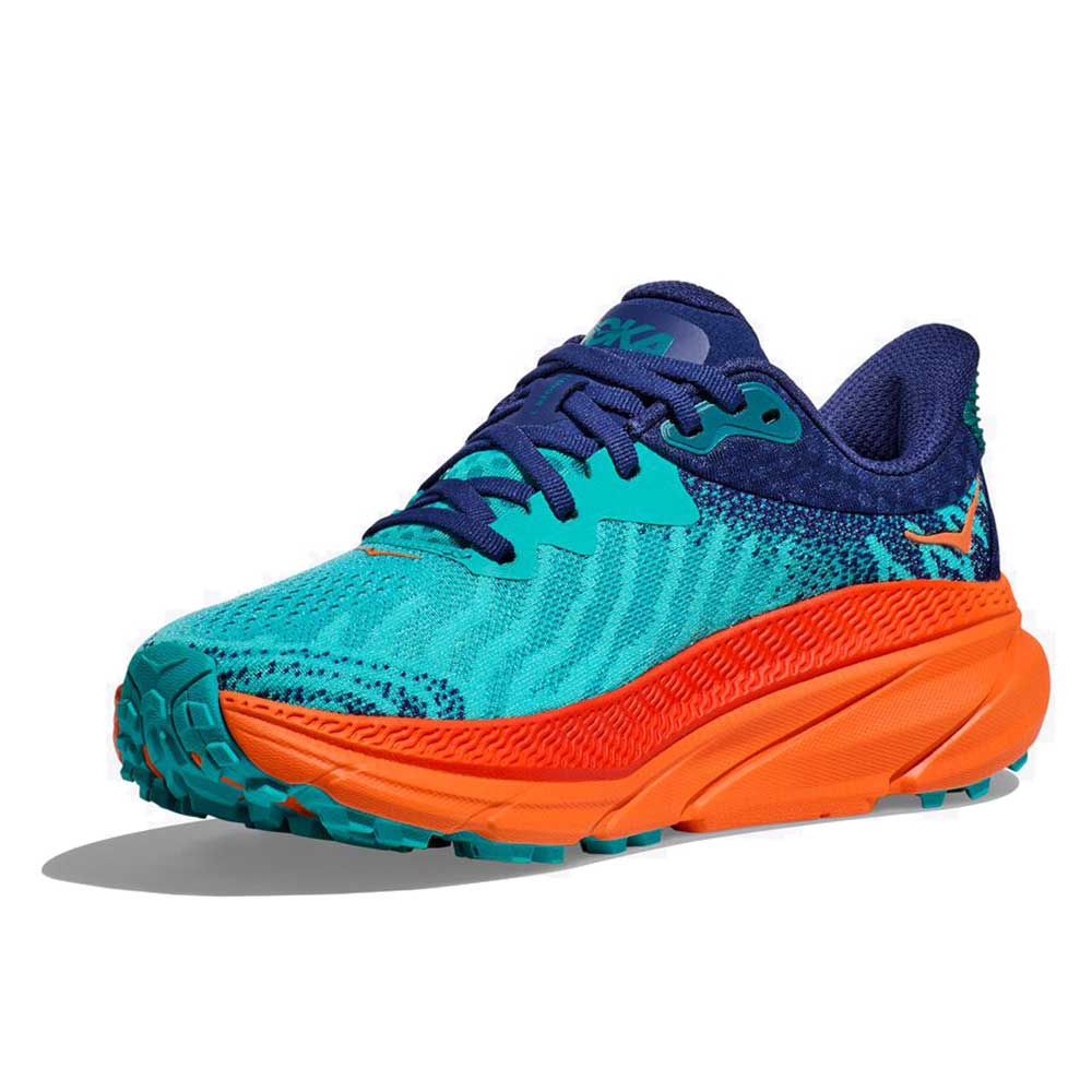 HOKA, Scarpa da trail running Challenger ATR 7 da donna - Ceramica/Arancione vibrante - Regolare (B)