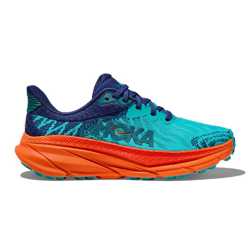 HOKA, Scarpa da trail running Challenger ATR 7 da donna - Ceramica/Arancione vibrante - Regolare (B)