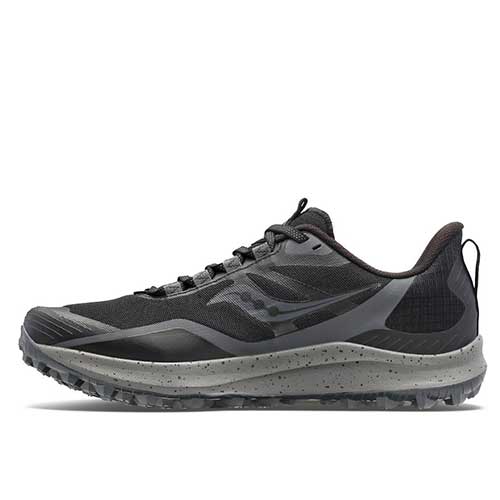 Saucony, Scarpa da trail running Peregrine 12 da donna - Nero/Charcoal - Regolare (B)