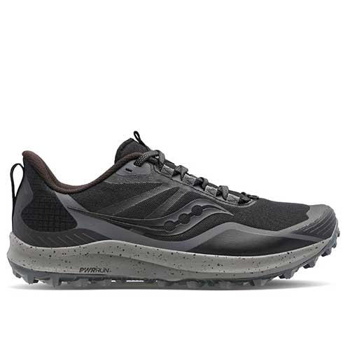 Saucony, Scarpa da trail running Peregrine 12 da donna - Nero/Charcoal - Regolare (B)