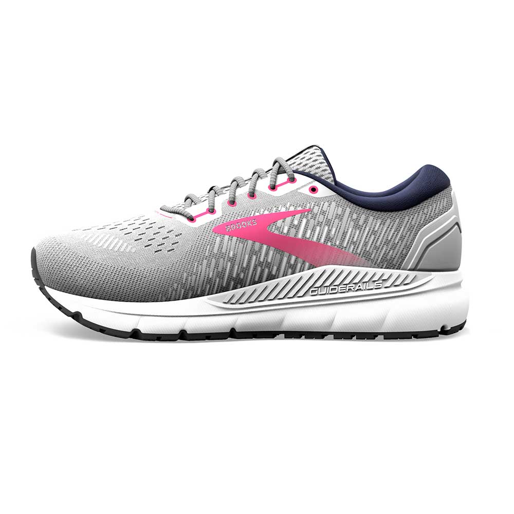 Brooks, Scarpe da corsa Addiction GTS 15 da donna - Oyster/Peacoat/Lilac Rose - Extra Wide (2E)