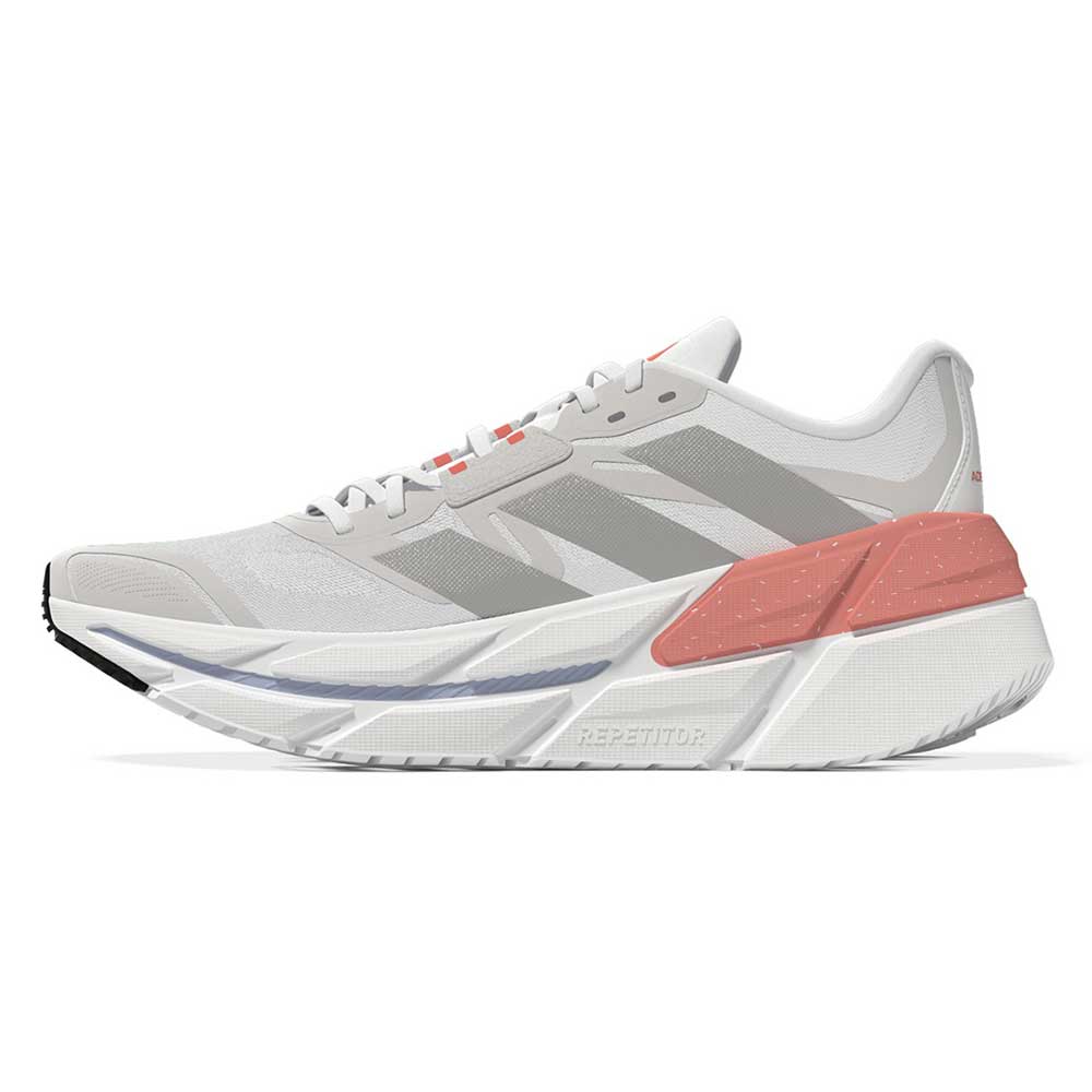 adidas, Scarpe da corsa Adistar CS da donna - Ftwr White/Silver Met/Coral Fusion - Regular (B)