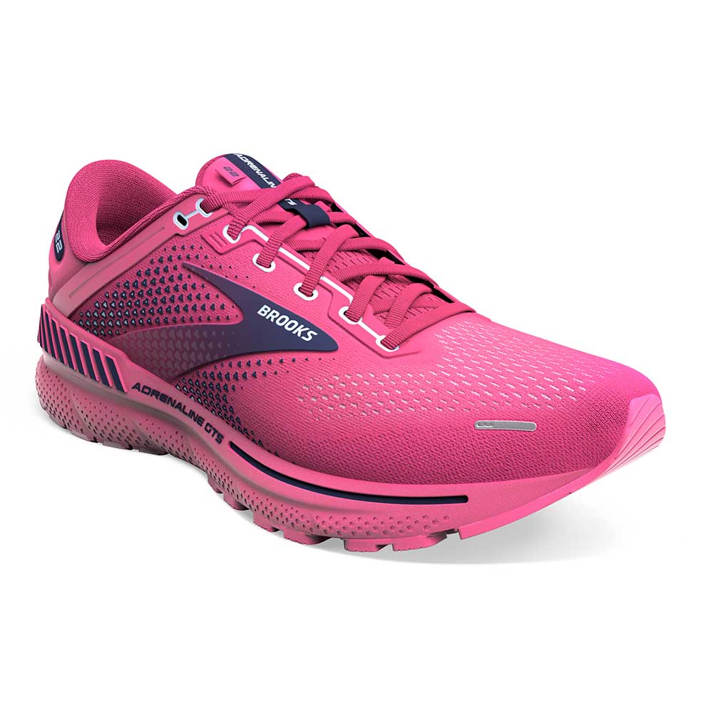 Brooks, Scarpe da corsa Adrenaline GTS 22 Donna - Rosa/Peacoat/Blu Kentucky - Regolare (B)