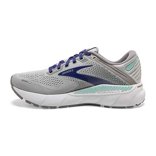 Brooks, Scarpe da corsa Adrenaline GTS 22 da donna - Lega/Blu/Verde - Extra Wide (2E)