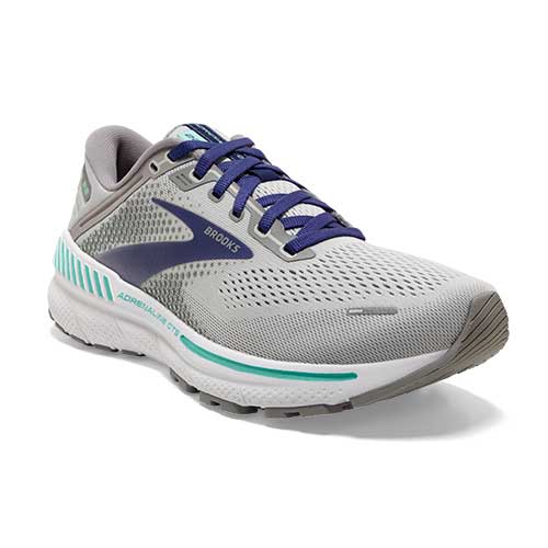 Brooks, Scarpe da corsa Adrenaline GTS 22 da donna - Lega/Blu/Verde - Stretto (2A)