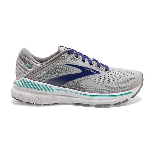 Brooks, Scarpe da corsa Adrenaline GTS 22 da donna - Lega/Blu/Verde - Stretto (2A)