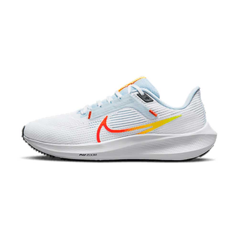 Nike, Scarpe da corsa Air Zoom Pegasus 40 Donna - Bianco/Picante Red/Tint Blue - Regolare (B)