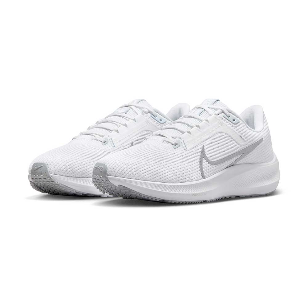 Nike, Scarpe da corsa Air Zoom Pegasus 40 da donna - Bianco/Argento metallico/Platino puro - Regolare (B)