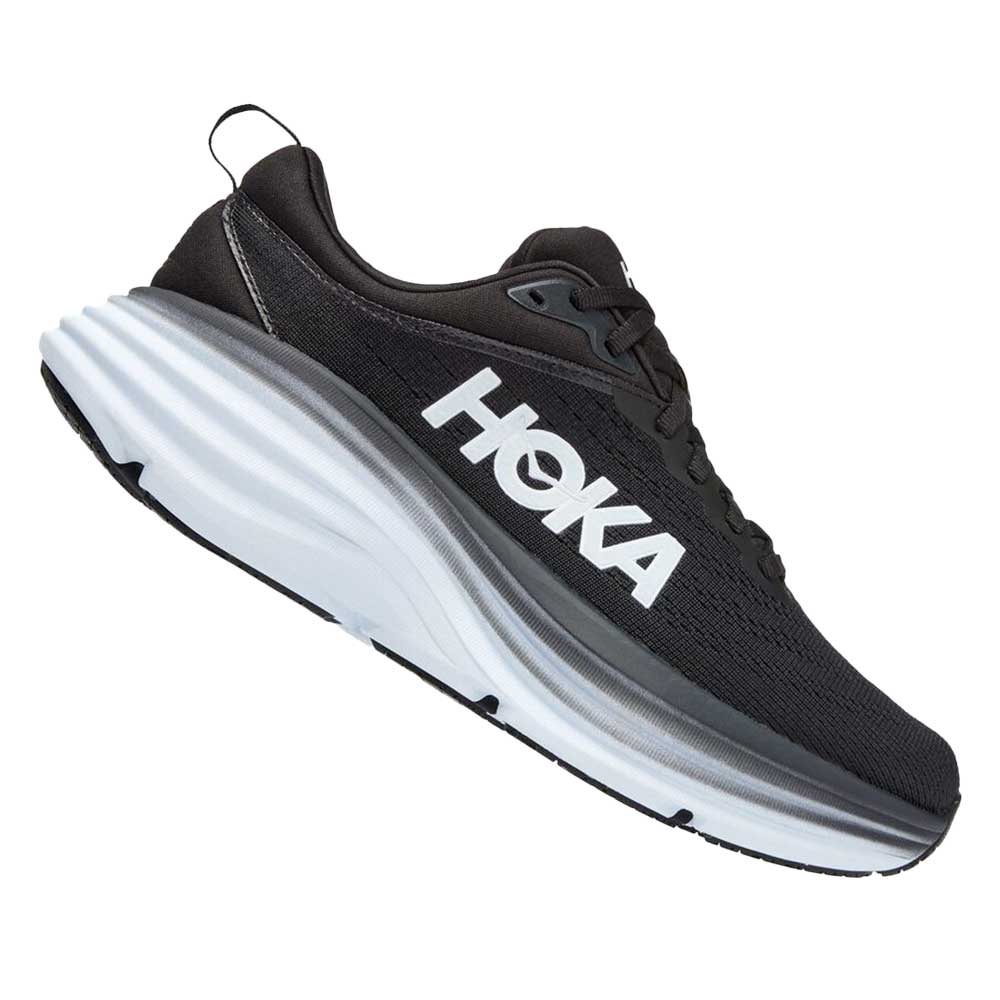 HOKA, Scarpe da corsa Bondi 8 da donna - Nero/Bianco - Regolare (B)