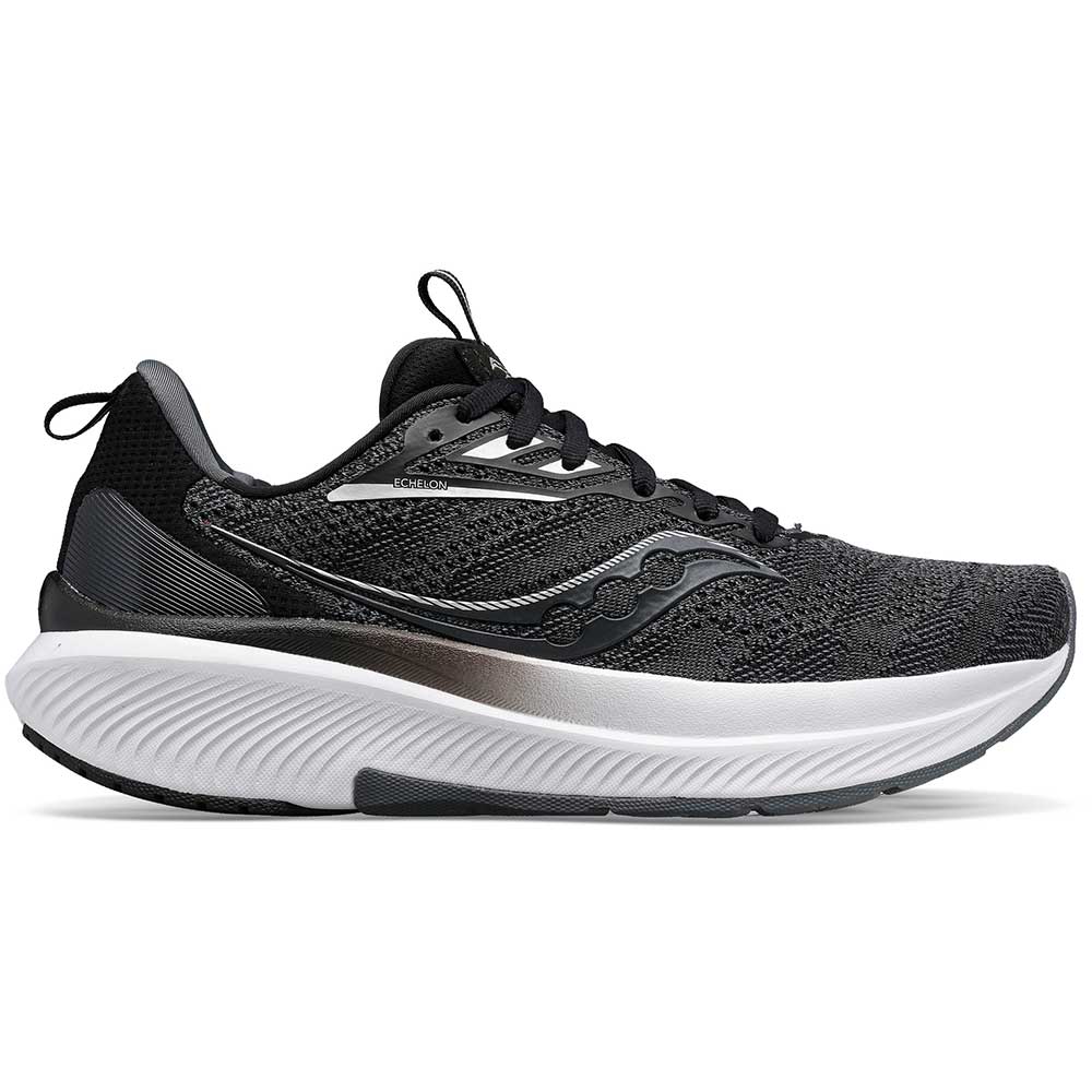 Saucony, Scarpe da corsa Echelon 9 da donna - Nero/Bianco - Regolare (B)