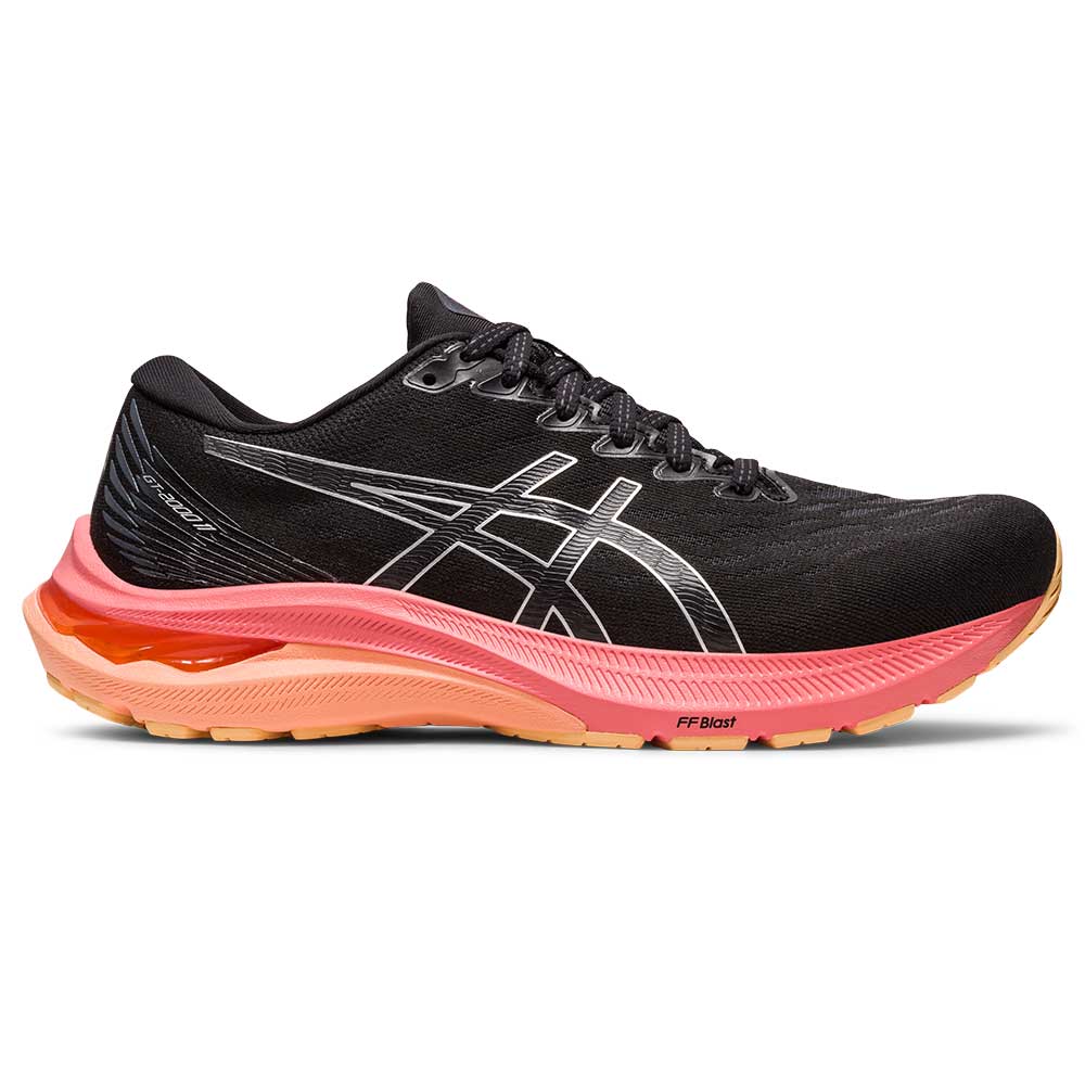 Asics, Scarpe da corsa GT-2000 11 da donna - Nero/Argento puro - Regolare (B)