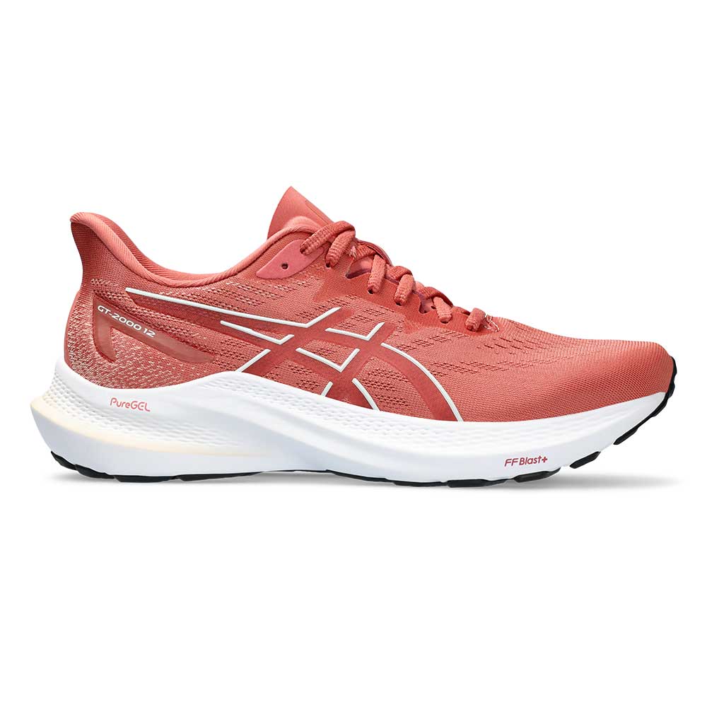 Asics, Scarpe da corsa GT-2000 12 da donna - Light Garnet/Brisket Red- Regular (B)