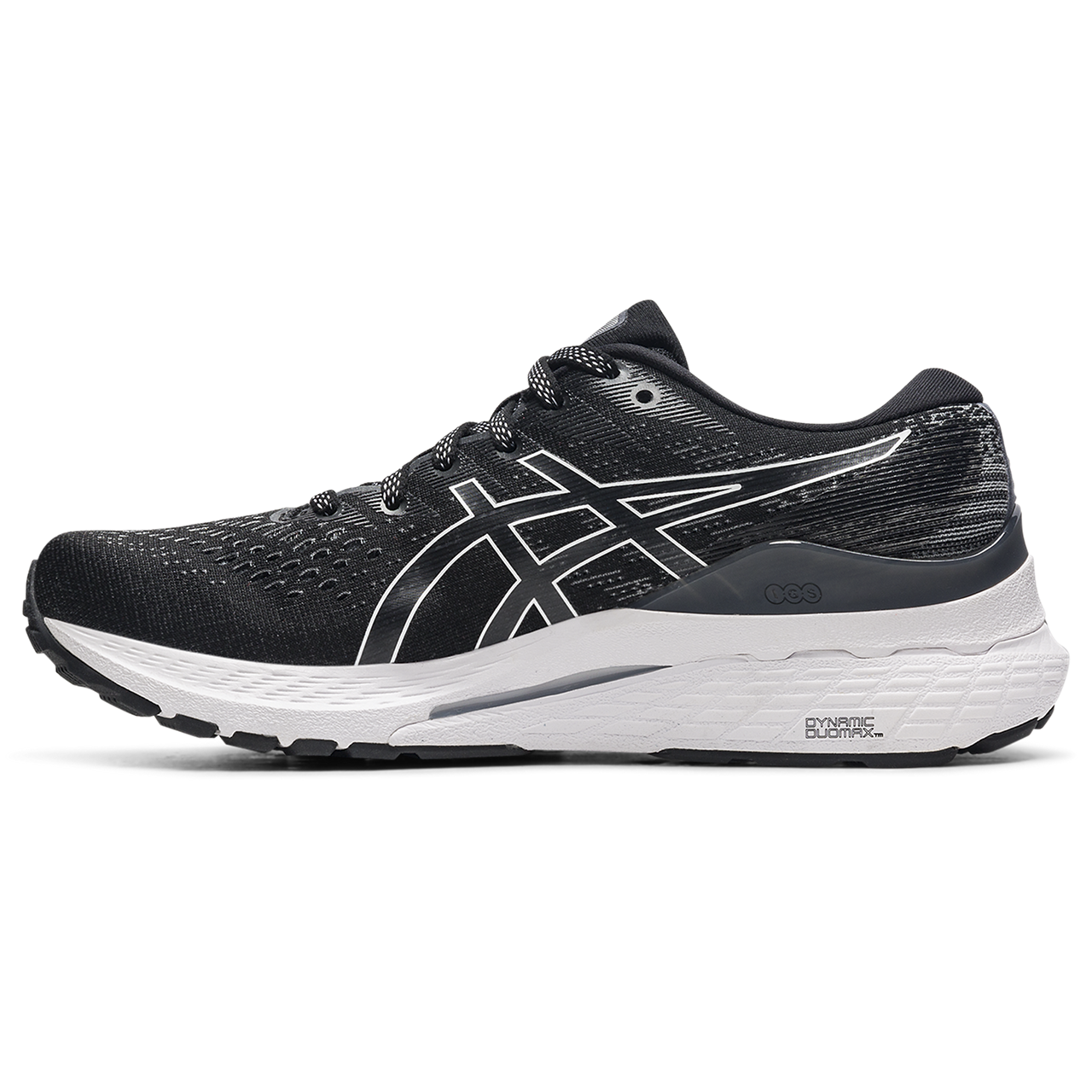 Asics, Scarpe da corsa Gel Kayano 28 da donna - Nero/Bianco - Stretto (2A)