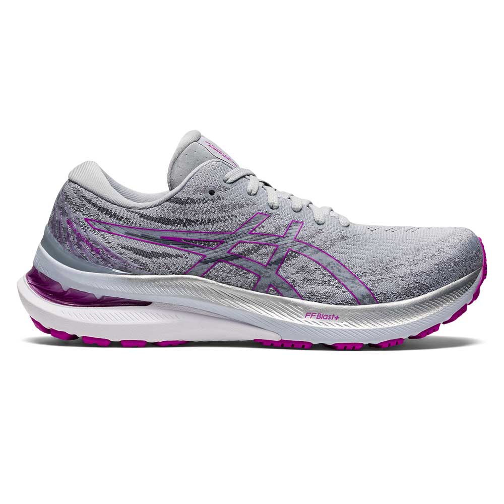 Asics, Scarpe da corsa Gel-Kayano 29 da donna - Grigio Piemonte/Orchidea - Ampio (D)