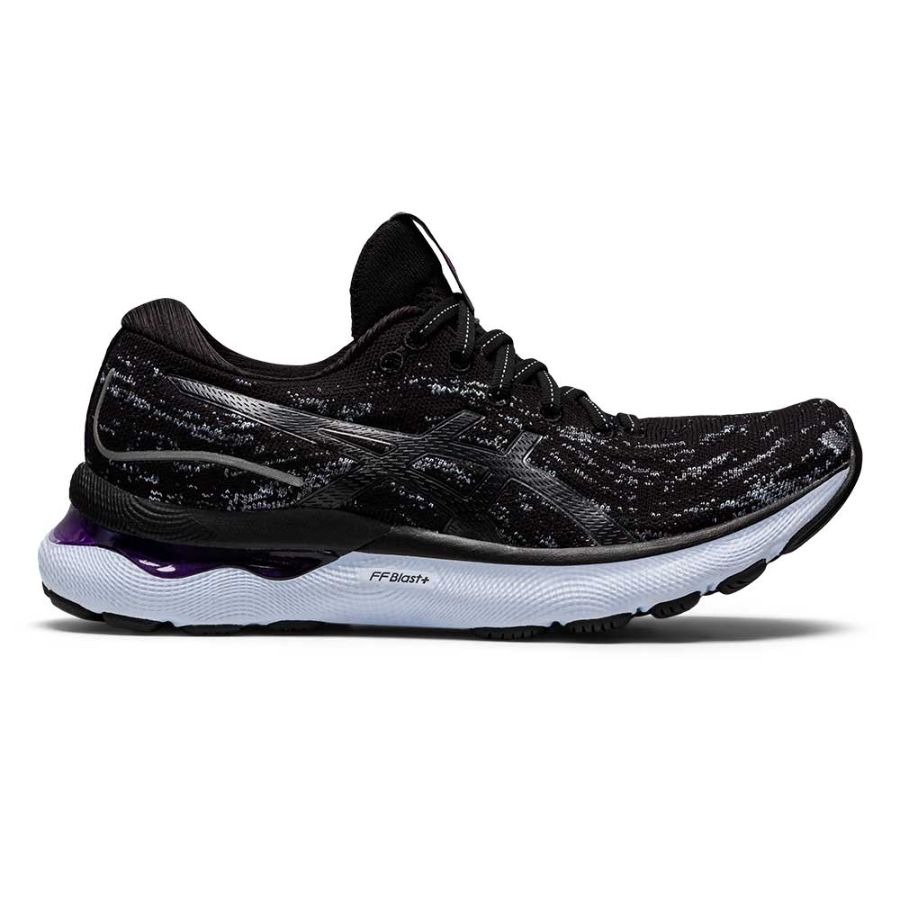 Asics, Scarpe da corsa Gel-Nimbus 24 Mk da donna - Nero/Nero - Regolare (B)