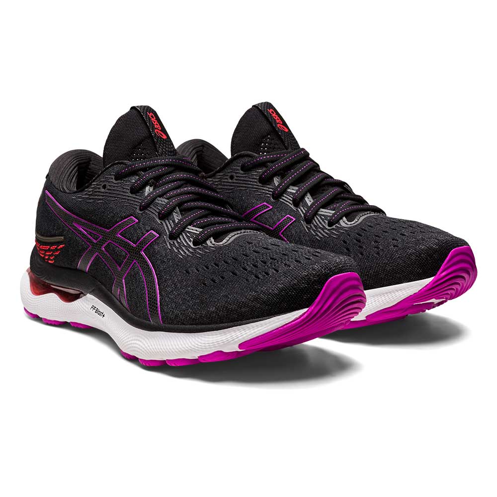 Asics, Scarpe da corsa Gel Nimbus 24 da donna - Nero/Orchidea - Regolare (B)