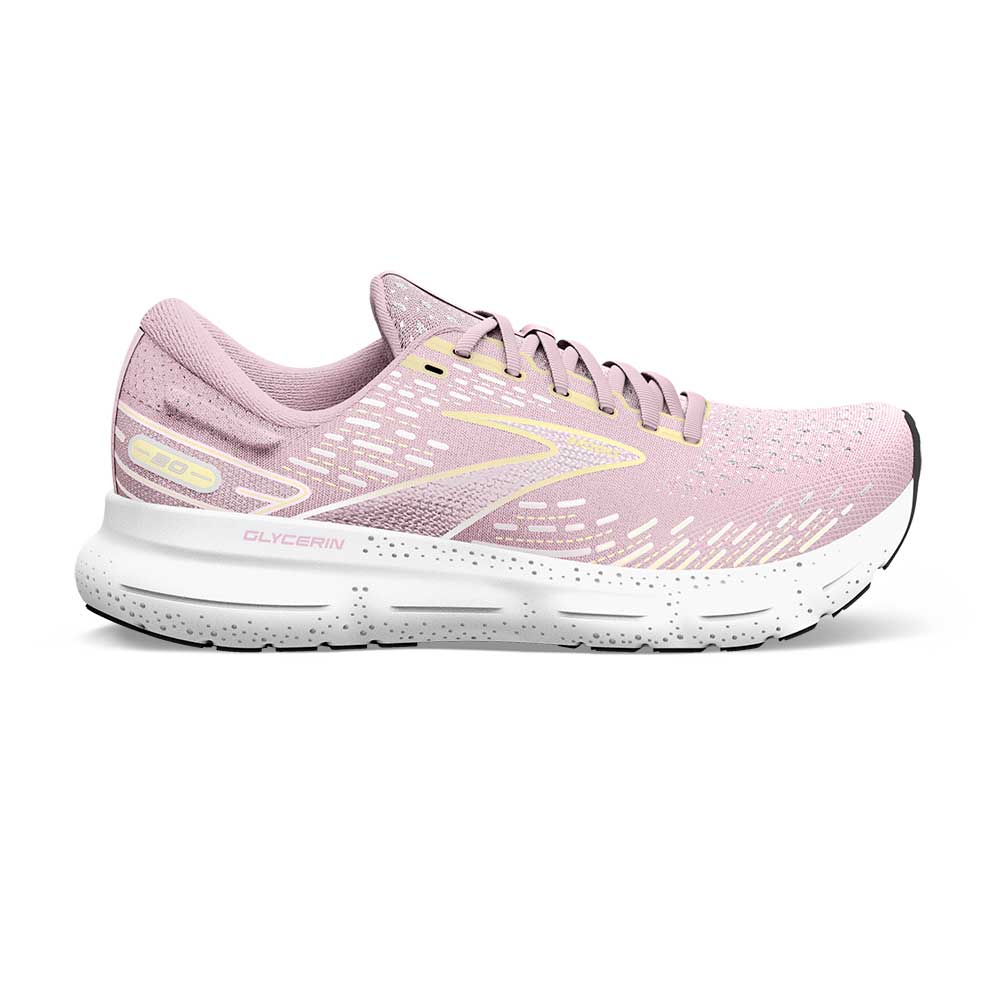 Brooks, Scarpe da corsa Glycerin 20 da donna - Rosa/Giallo/Bianco - Regolare (B)